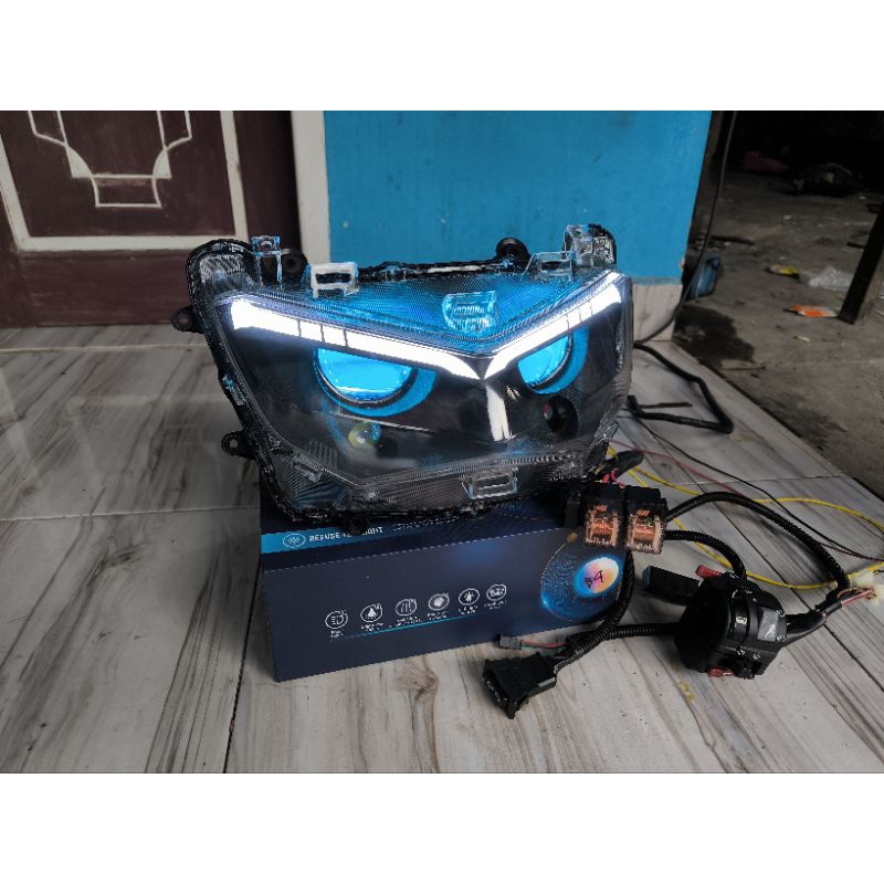 headlamp nmax new custom biled proji