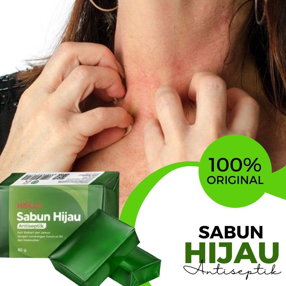 PROMO MURAH Sabun Untuk Gatal Kulit  Sabun Holly Hijau Antiseptik Obat Penghilang Panu Anak Paling A