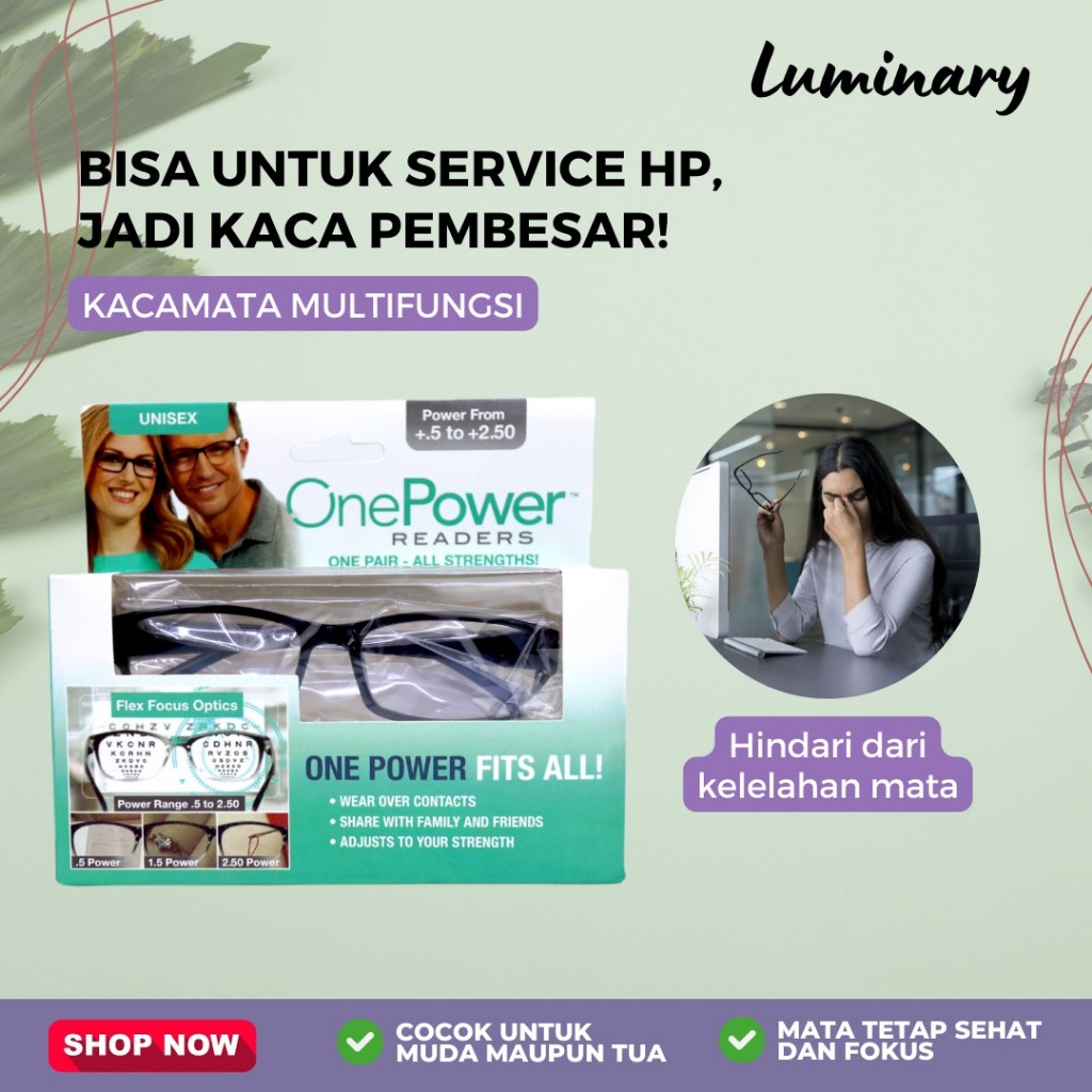 Kacamata Baca Plus Auto Focus One Power Readers