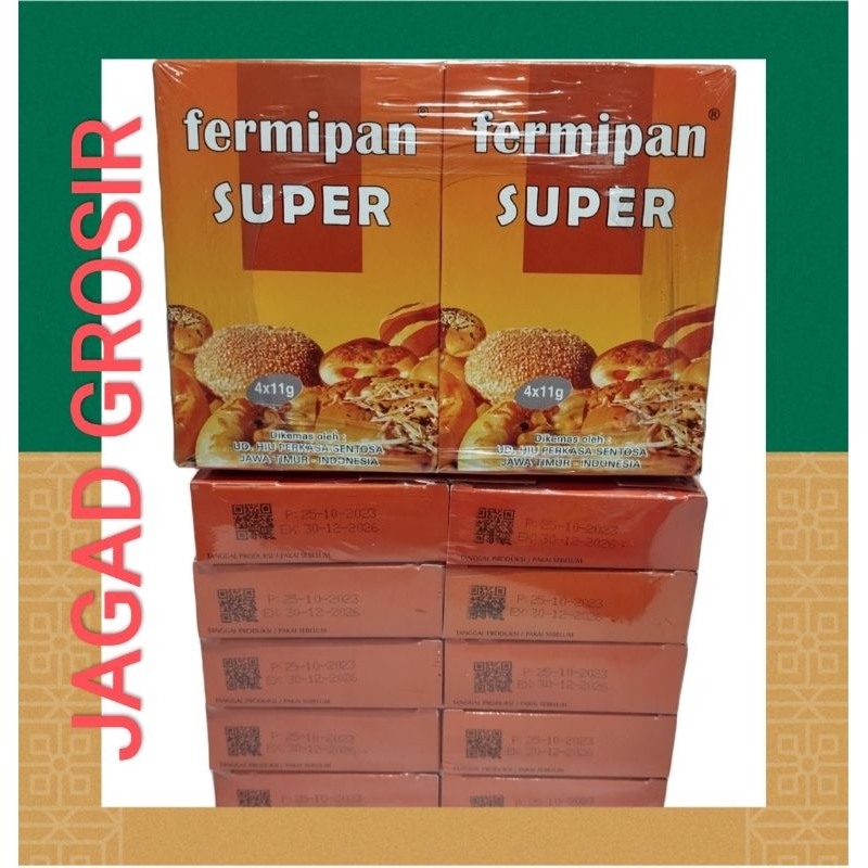 

Ragi Fermipan Super Ragi Instan Kering 1 Pack Isi (4 X 11gr) Grosir Paling Murah, JAGAD GROSIR