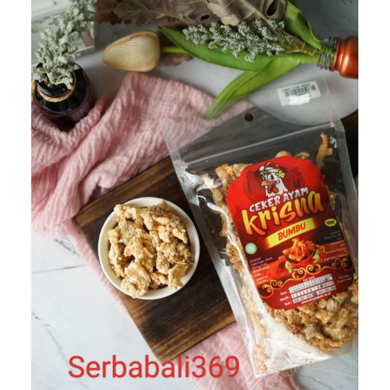 

CEKER AYAM KRISNA ORIGINAL/BUMBU PEDAS 65GR FREE BUBBLEWRAP N DUS HALAL