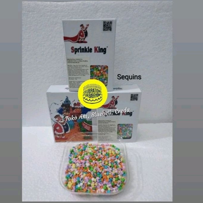 

Sprinkle Sequins Pastel Color , Pack 100gr / Sprinkle bentuk bulat pipih kecil ( 067-CC43-R1 )