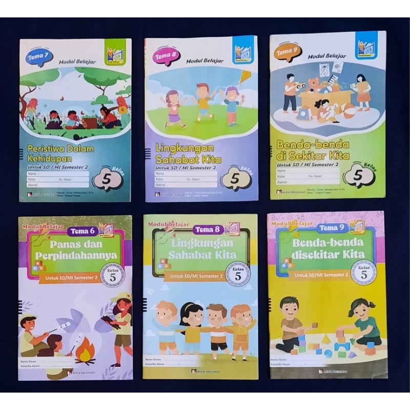 Lks Tematik Kelas 5 SD/Mi Semester 2 Tema 6.7.8.9 Media Presindo
