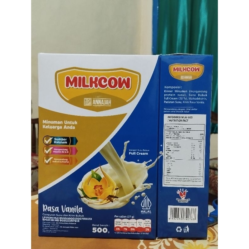 

MILKCOW SUSU GEMUK MILK WEIGHT MILK POWDER BPOM AMAN 100%