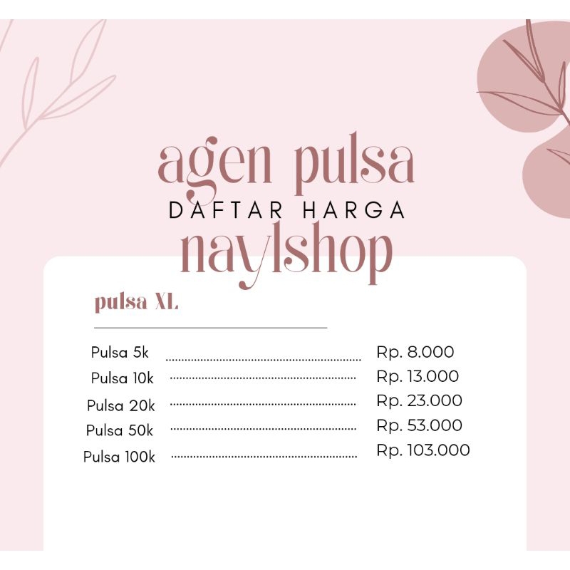 pulsa XL/pulsa biasa xL