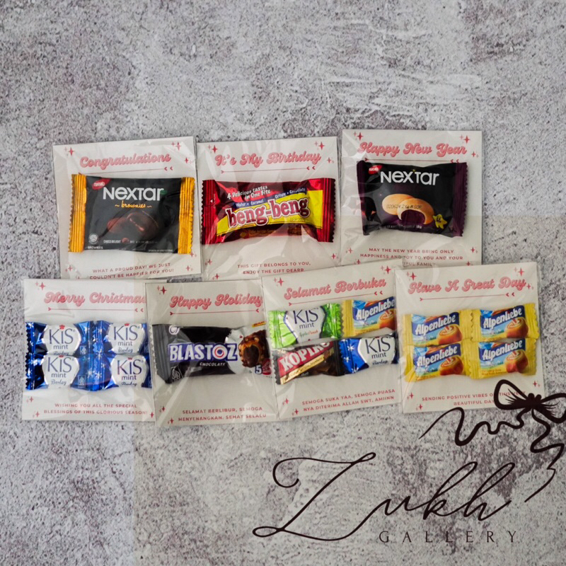 

PART II | Mini Gift Snack Ulang Tahun Wisuda Sempro Natal Tahun Baru Lebaran Idul Fitri