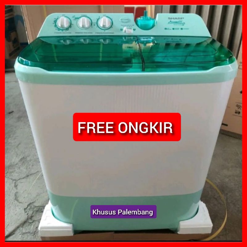 KHUSUS PALEMBANG MESIN CUCI 2 TABUNG SHARP 10 KG EST1070 AQUAMAGIC