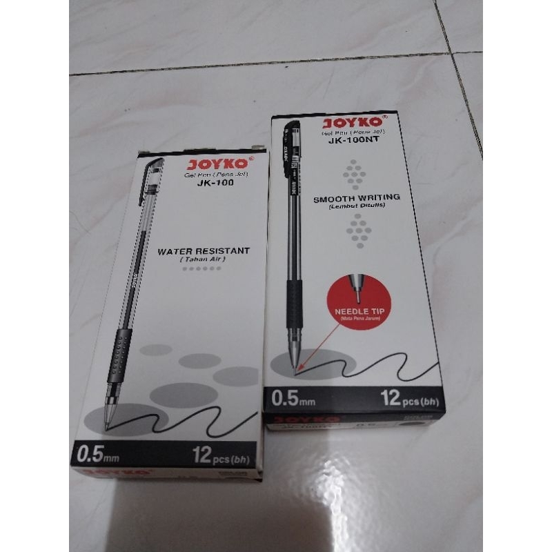 

joyco gel pen JK-100 dan jk-100nt hitam