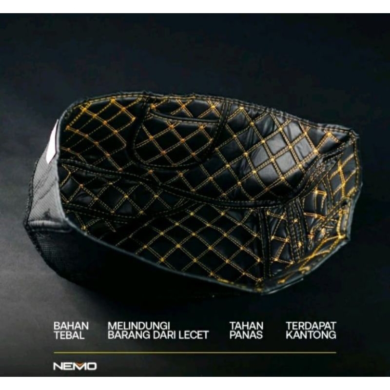 Sarung bagasi aerox old Cover bagasi aerox pelindung bagasi aerox Cover bawah jok aerox