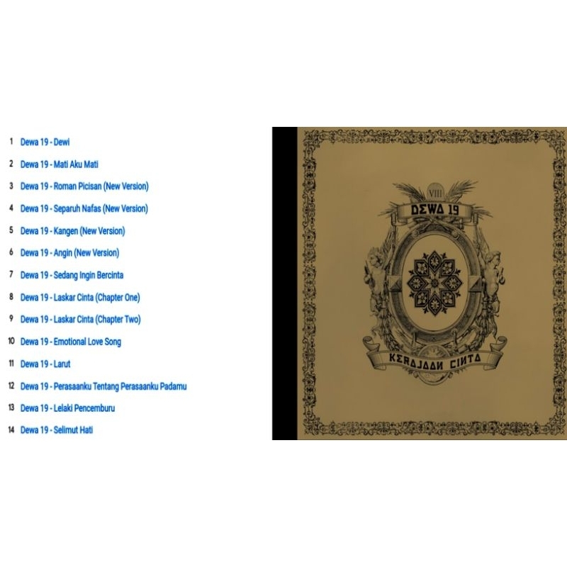 dewa 19 kerajaan cinta cd album 2007