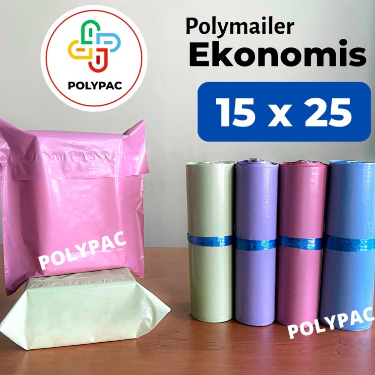 

Big Sale Polymailer Warna Ekonomis 15x25 isi 1 pcs Polymailer Lem Warna Pastel