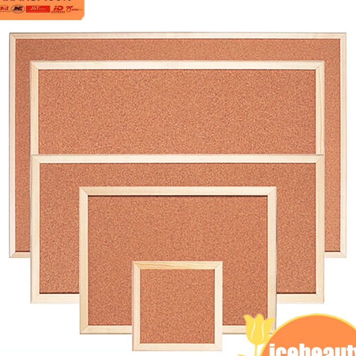 

Best Terlaris cork message board notice board frame information board background board mural memo board