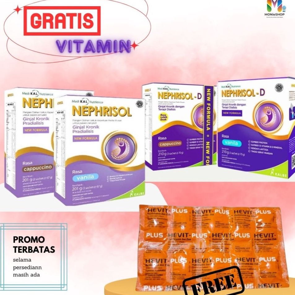 

Diskon Promo Nephrisol 21gr Nephrisol D 231 gr