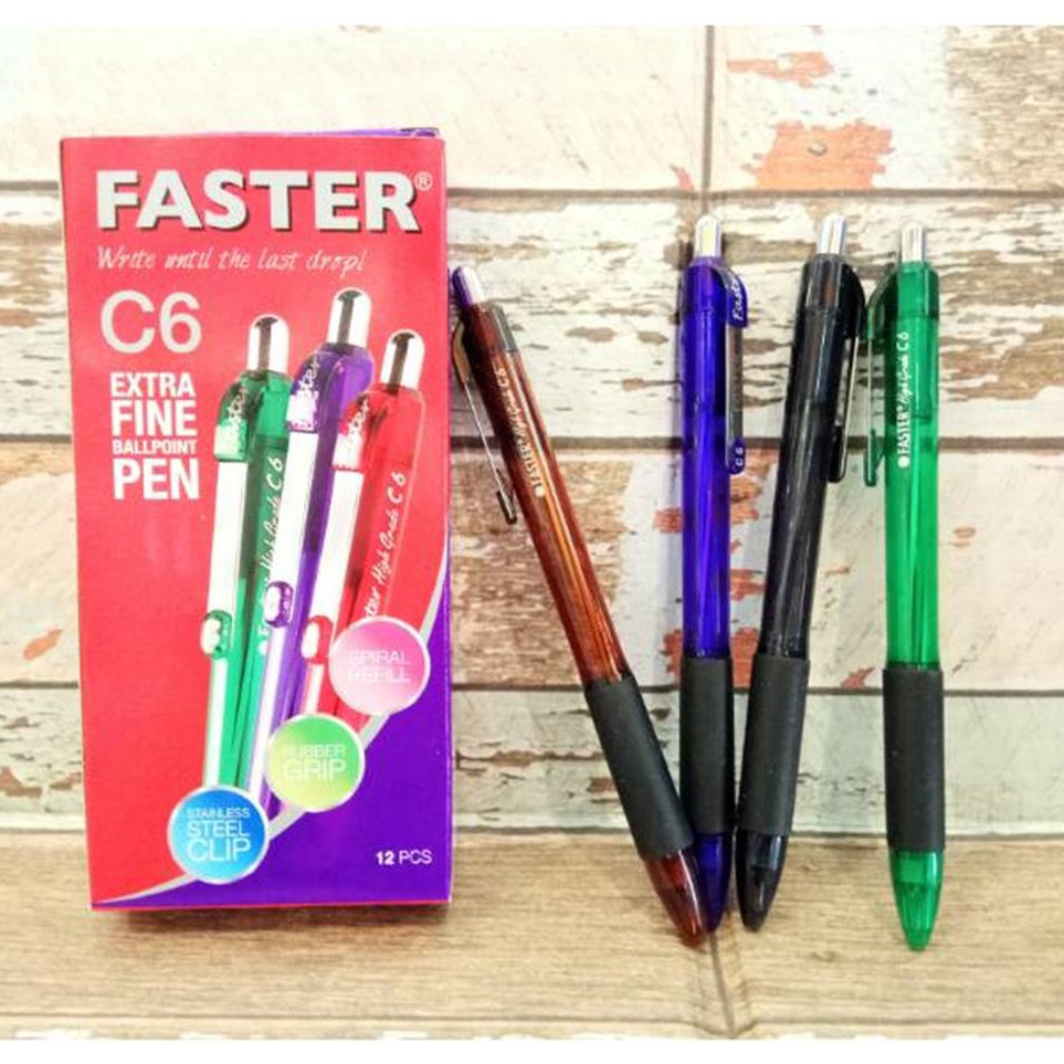 

Super Sale Pulpen Faster C6 12 pcs