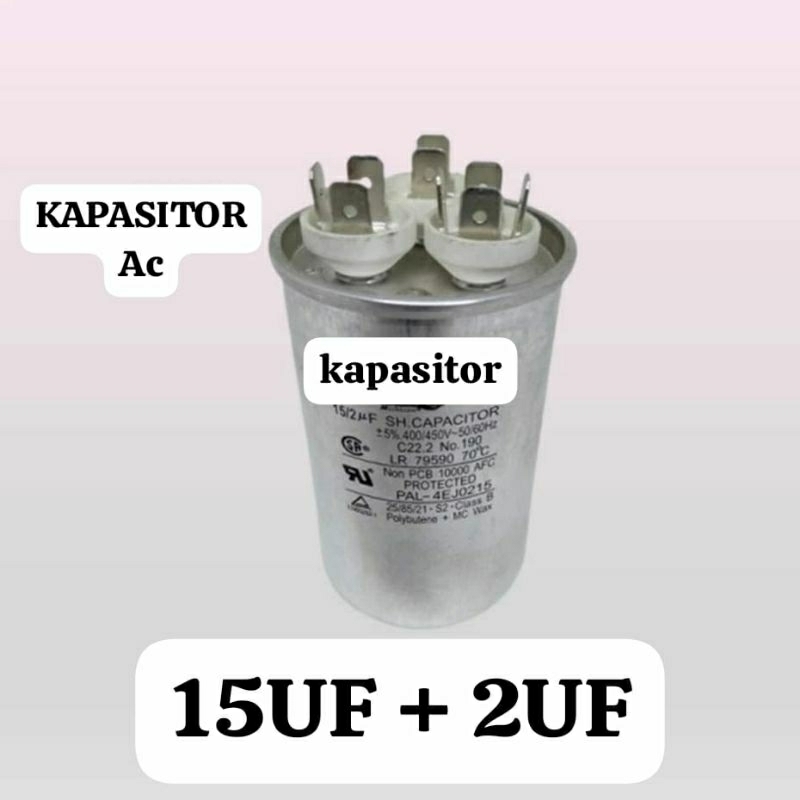 KAPASITOR AC 15UF + 2UF