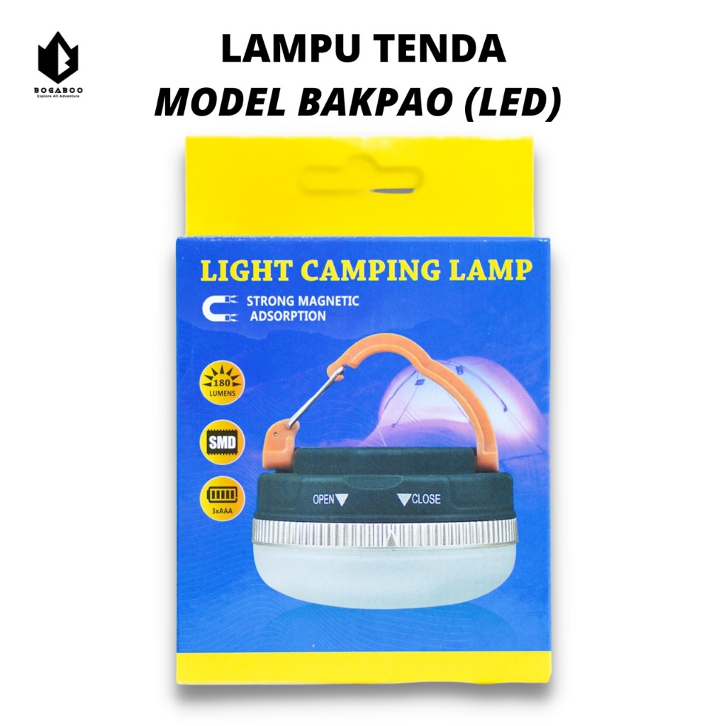 Lampu Tenda Model Bakpao - Lampu Emergency Camping Gantung Bakpau - Lampu Tenda Bakpao