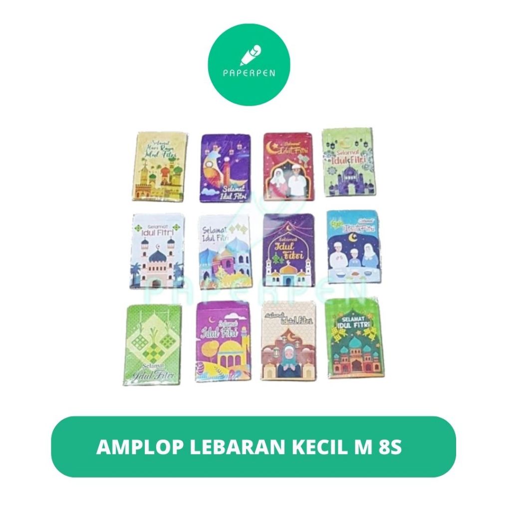 

(Pcs) Amplop Lebaran Kecil M 8S Motif Random