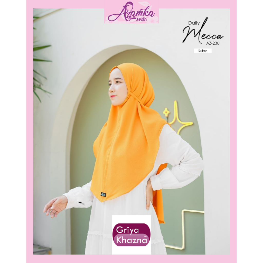 Azamka Kerudung Wanita Dewasa Bergo Daily Mecca