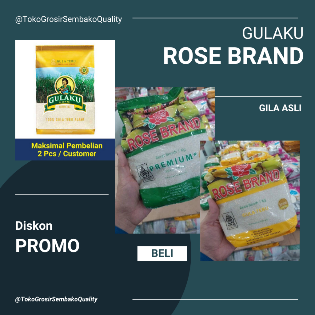 

Rose Brand Gula Pasir 1kg