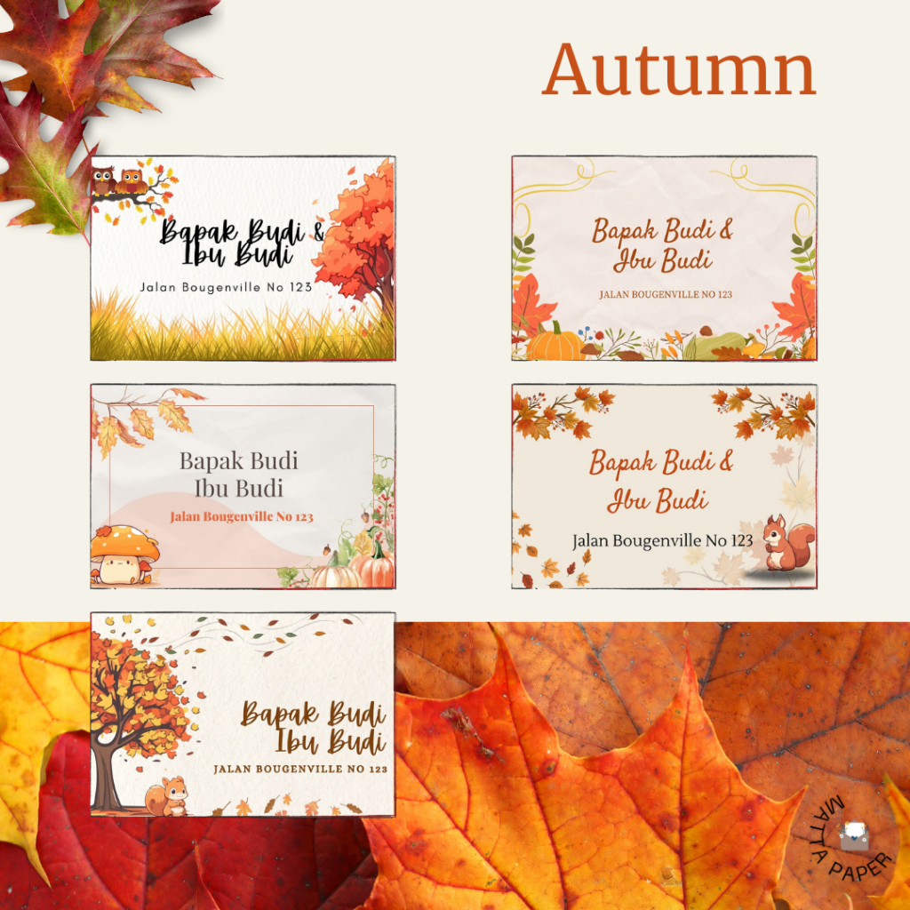 

AMPLOP KONDANGAN --- AUTUMN STYLE