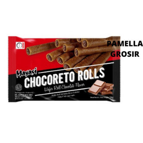

Mayasi Cocoretto Rolls - Netto 34 gr BISKITOP - WILLIE WAFER STICK 40g Biskuit Kue Kering Anak Dewasa Enak Renyah Biscuit Rasa Coklat