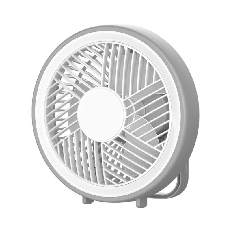 Kipas Angin Portable Rechargeable 6 Inch Plus Lampu LED