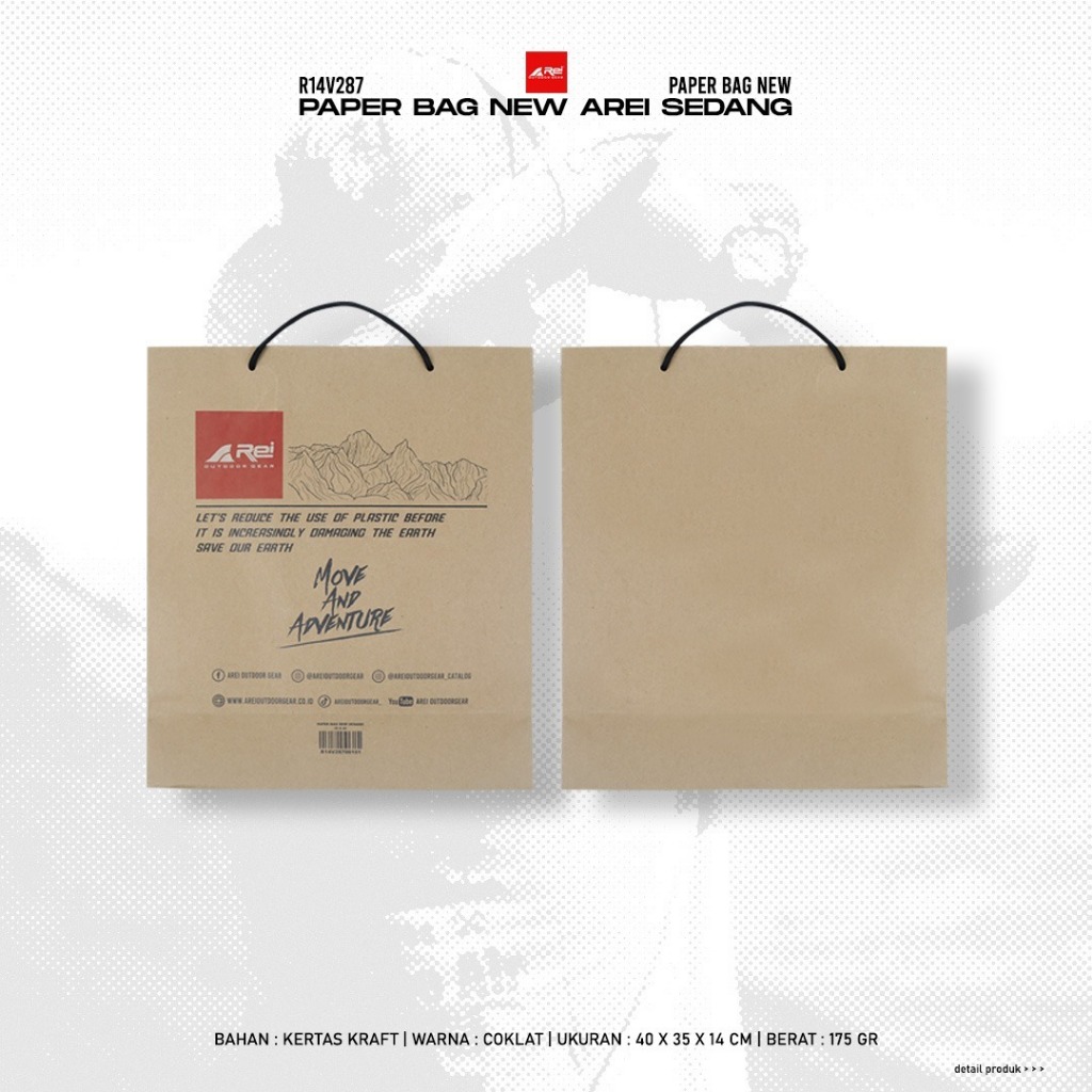 

Paperbag New Sedang Coklat Arei Outdoorgear