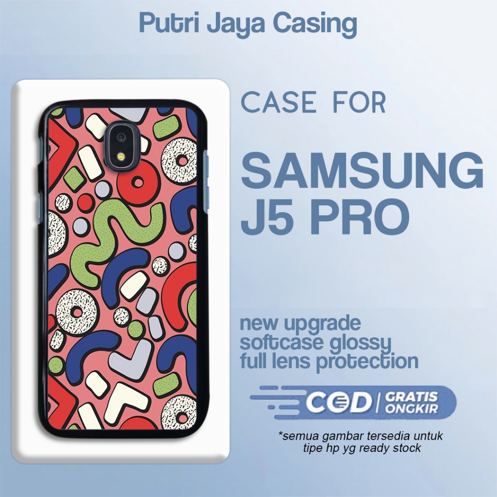 case samsung j5 pro motif terbaru aesthe doodle 04 hitam casing estetik keren cute cewek cowok premi