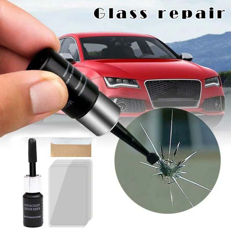 Lem Kaca Mobil Retak Lem Layar LCD Repair Kit Glass Alat Reparasi Kaca Retak