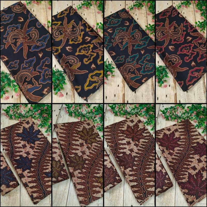 KAIN BATIK ALUSAN WARNA HITAM COKLAT