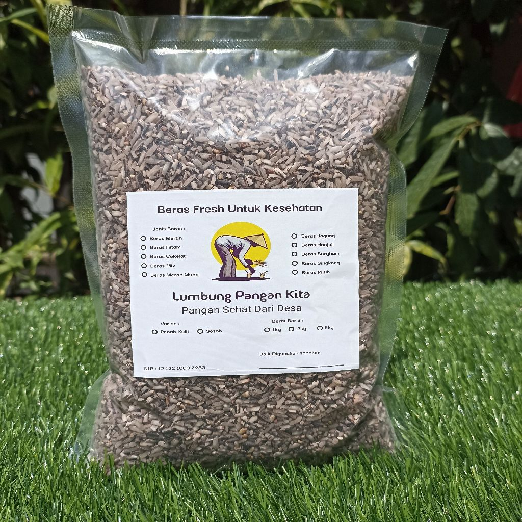 

Beras Hitam Sosoh Lumbung Pangan Kita I Enak Empuk dan Pulen I 1kg