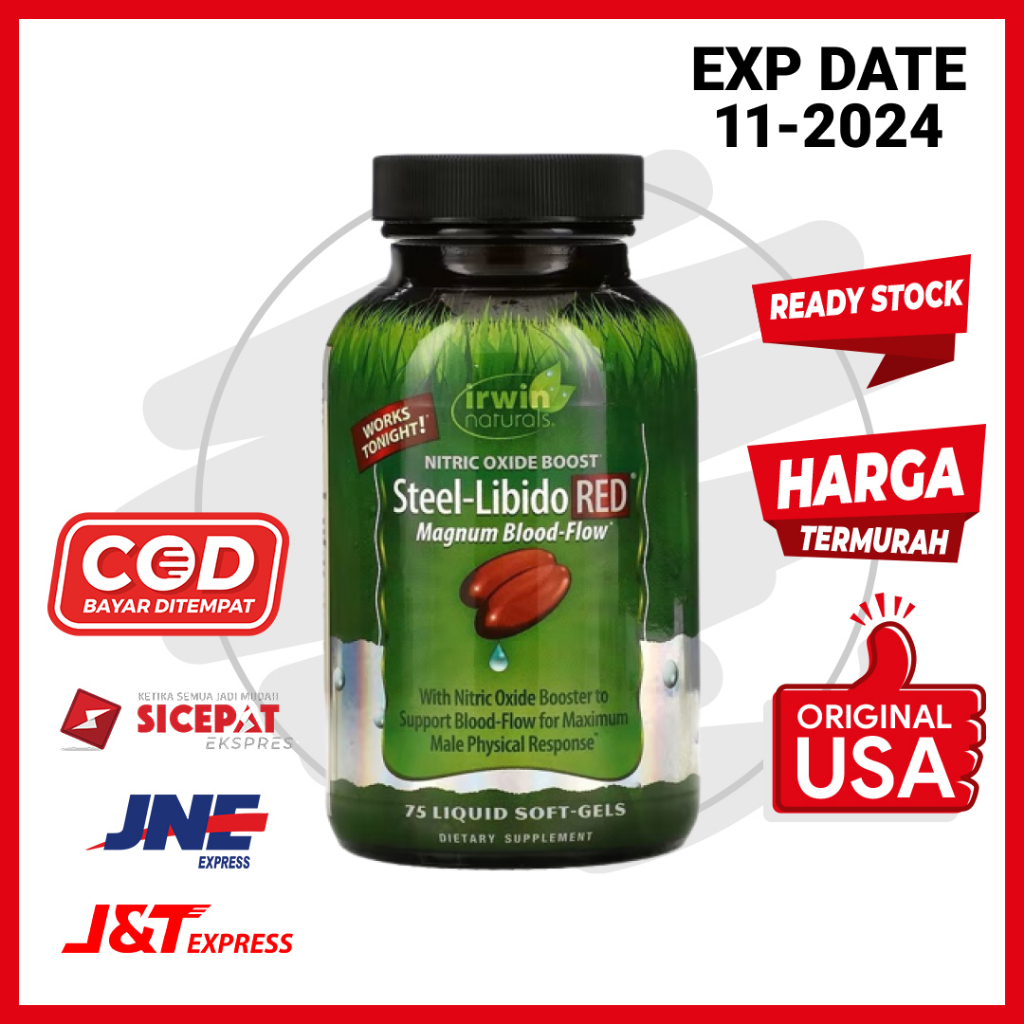 Irwin Naturals Steel Libido RED - Vitalitas Obat Libido Pria