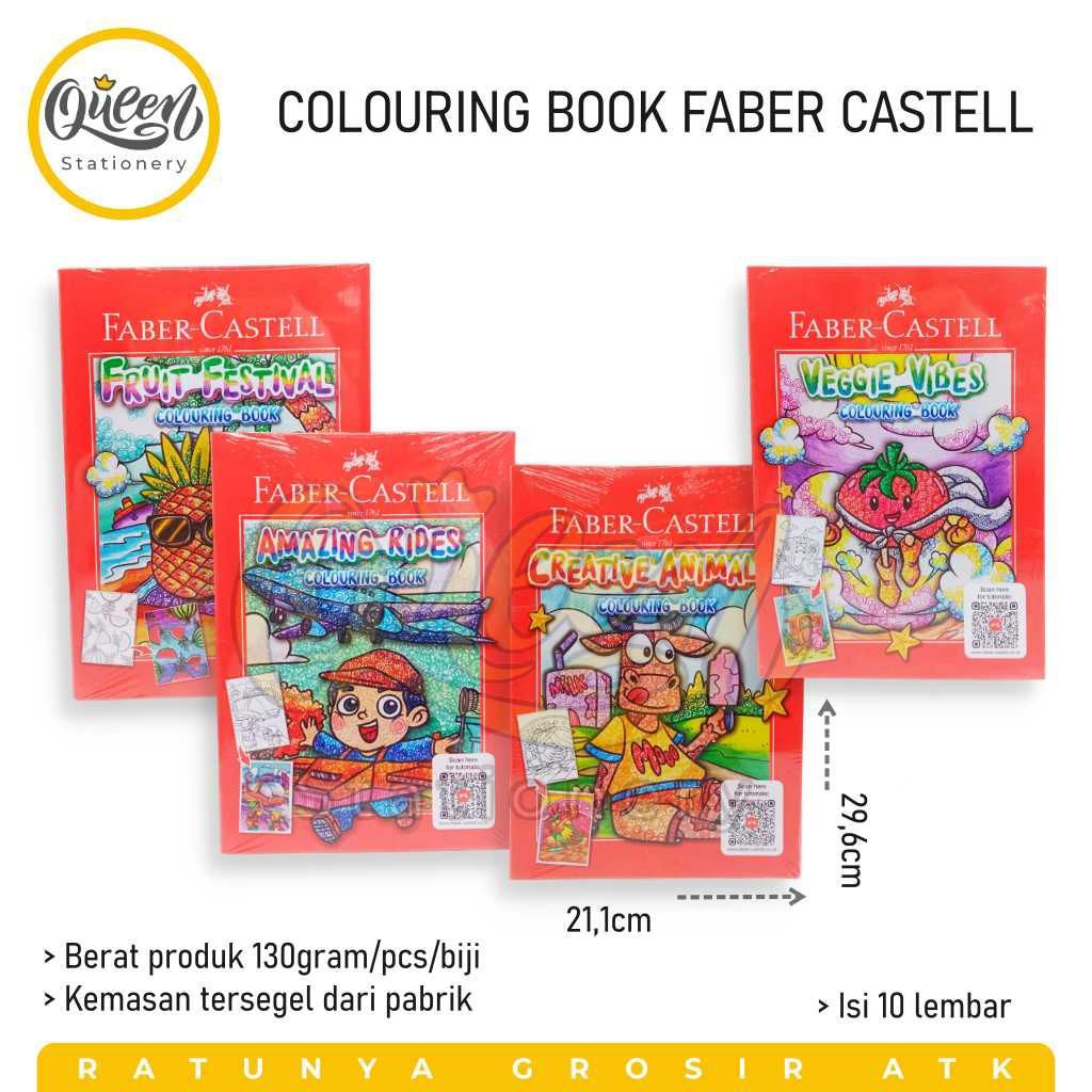 

1 PCS COLOURING BOOK FABER CASTELL BUKU MEWARNAI