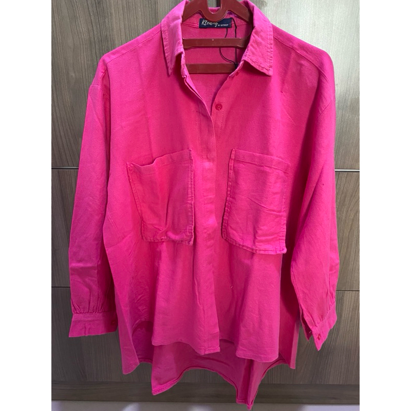preloved kemeja pink fanta