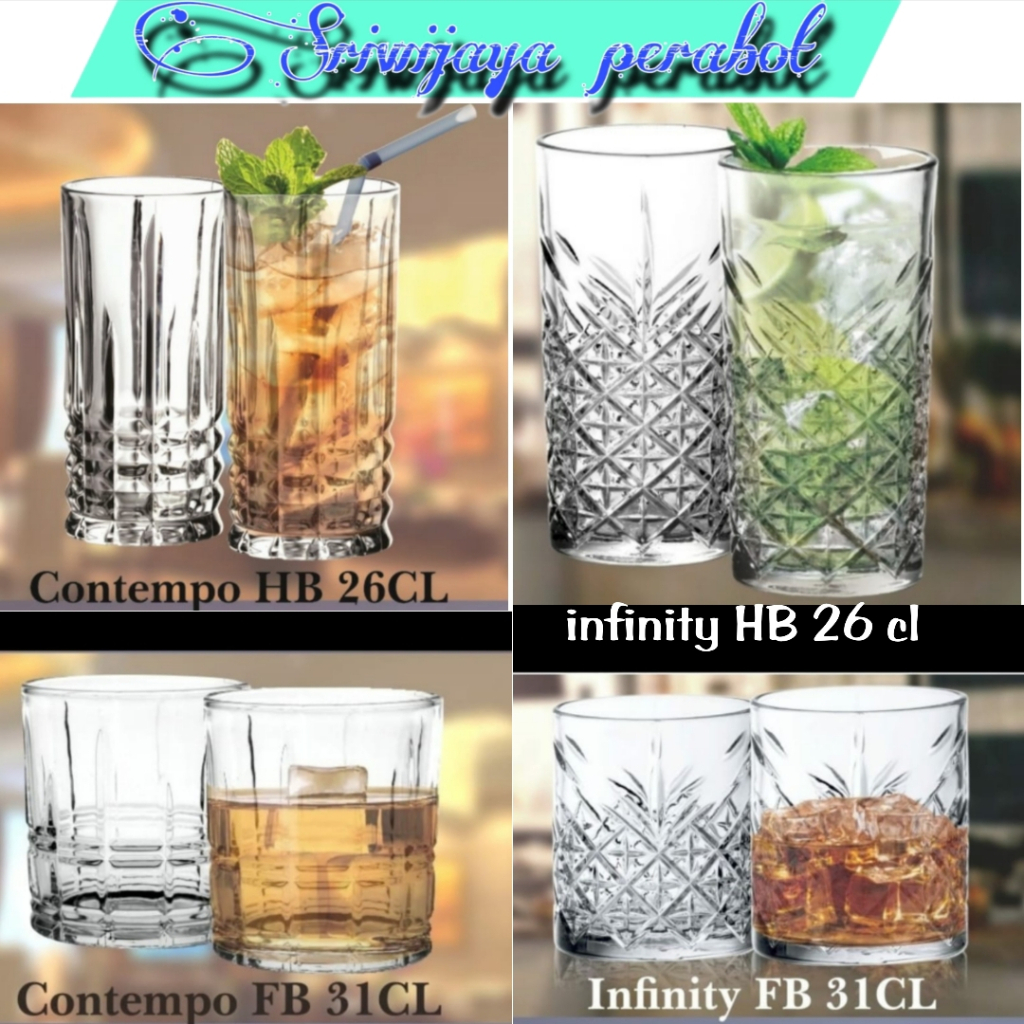 GELAS KRISTAL FORMIA | GELAS KACA WISKY INFINITY CONTEMPO