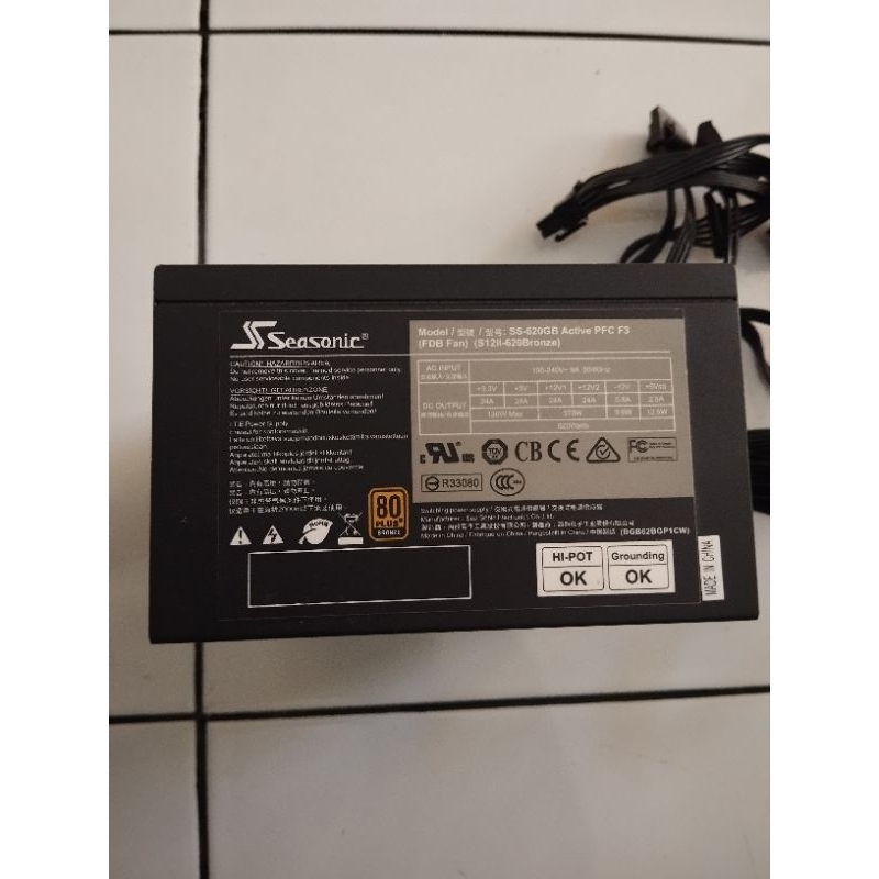 psu pure seasonic 620watt 80+bronze