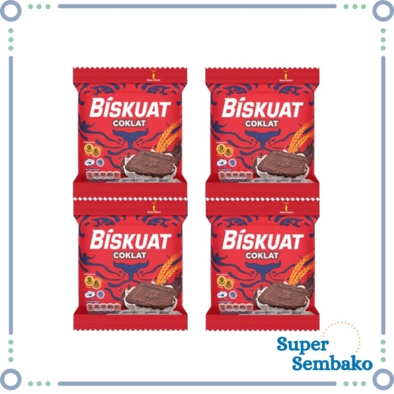 

SNACK BISKUIT GANDUM BISKUAT COKLAT SUSU 8.5g RENCENG ISI 20 PCS BUNGKUS