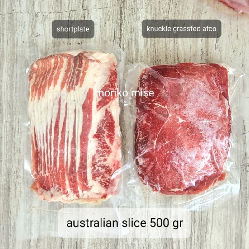 [ 500 gr ] shortplate beef slice daging yakiniku bbq shortplate australian beef slice barbekue panggang