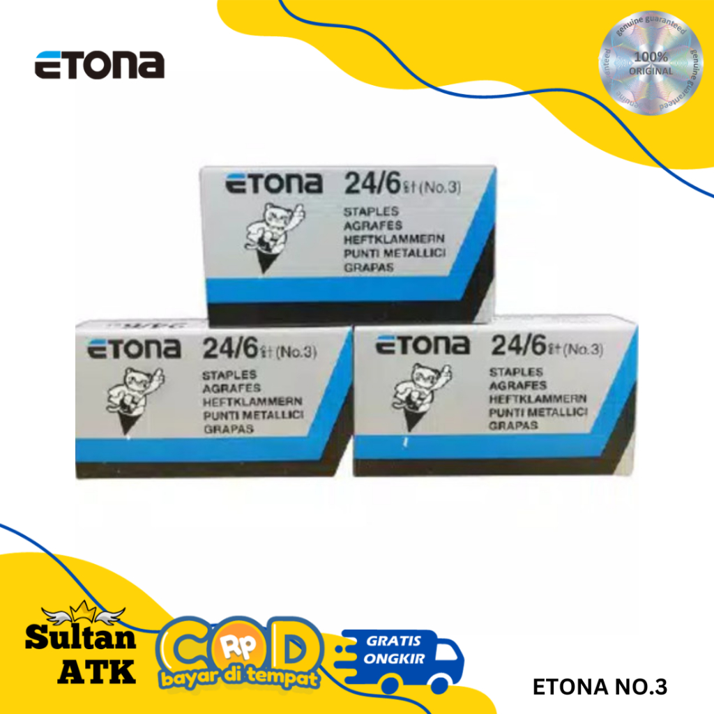 

ISI HEKTER BESAR / STAPLES ETONA ETONA 24/6 ( No.3 )