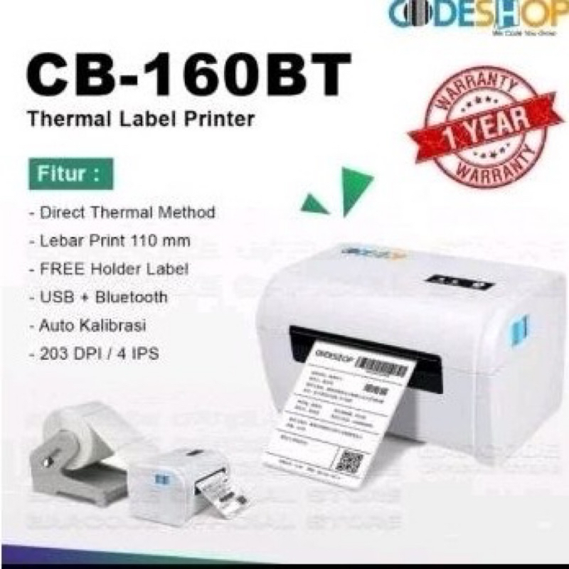 Printer Barcode Codeshop CB160BT