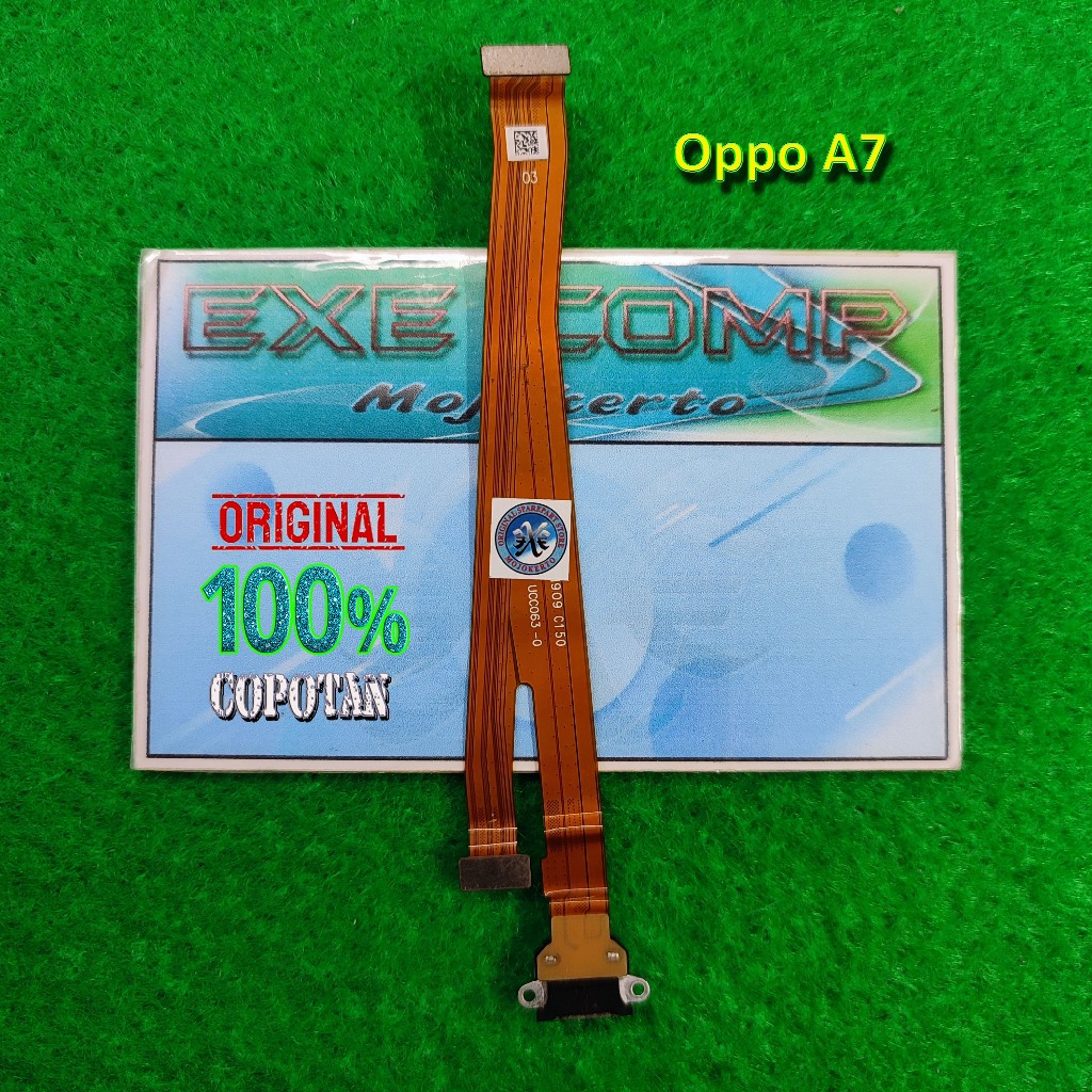 Oppo A7 (2018) Fleksibel konektor cas / flexibel charger original copotan | eXe Comp
