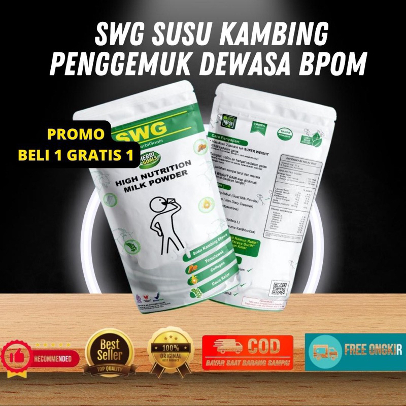 

Susu Kambing Etawa - SWG Farm Special Kambing Etawa Bubuk Rasa Original BPOM Halal Goat Milk Powder Drink Natural Alami by Jupiter Recipe