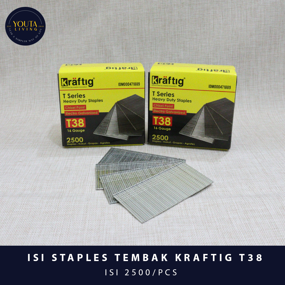 

ISI STAPLES TEMBAK KRAFTIG T38