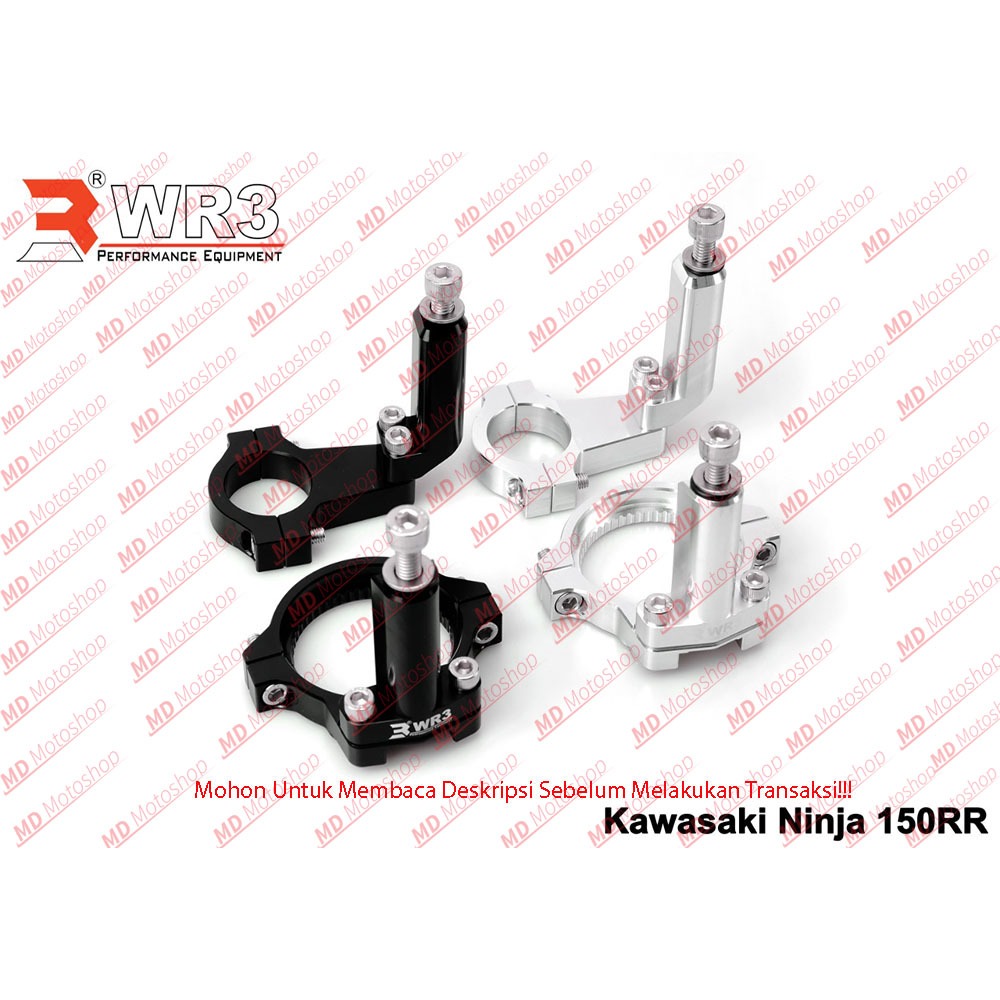 Breket Steering Damper WR3 Ninja 150RR