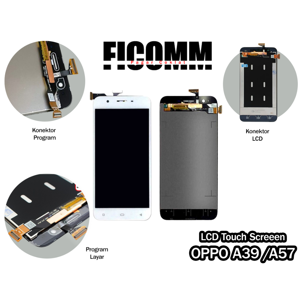 Oppo A39/A57 LCD Touch Screen Layar Sentuh Hp,Original Material