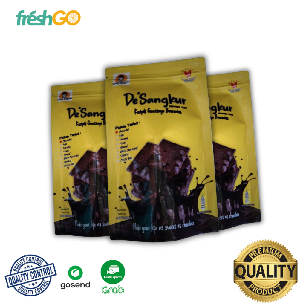 

kue Brownies Chips De'Sangkur Fresh GO