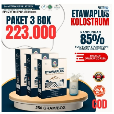 

Etawaplus Kolostrum / PAKET HEMAT 3BOX 750gram /Etawa platinum/Susu Etawaplus