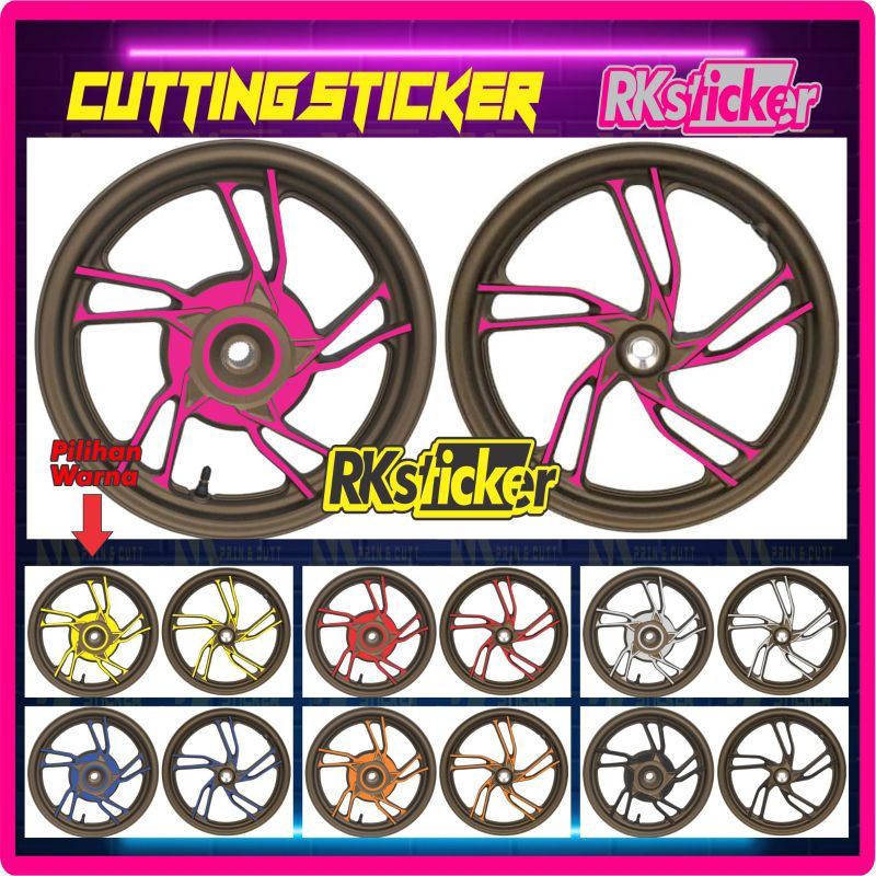 Stiker velg Vario 150 ala X-mode cutting sticker vario X-mode viral