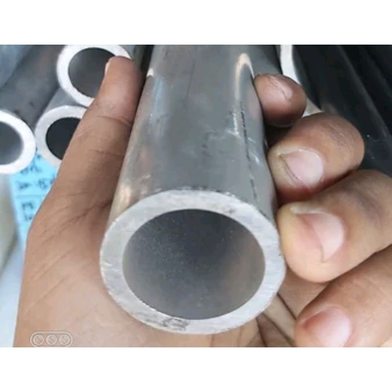 Pipa Alumunium od 38mm Tebal 4,5mm Panjang 20cm