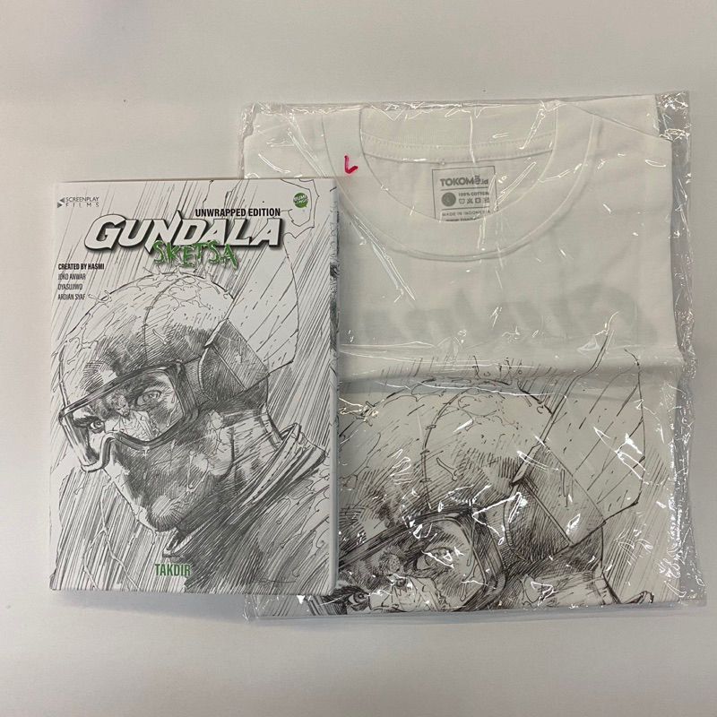 Komik Gundala Sketsa Unwrapped Edition Takdir Bumilangit Set T-Shirt Kaos Signed